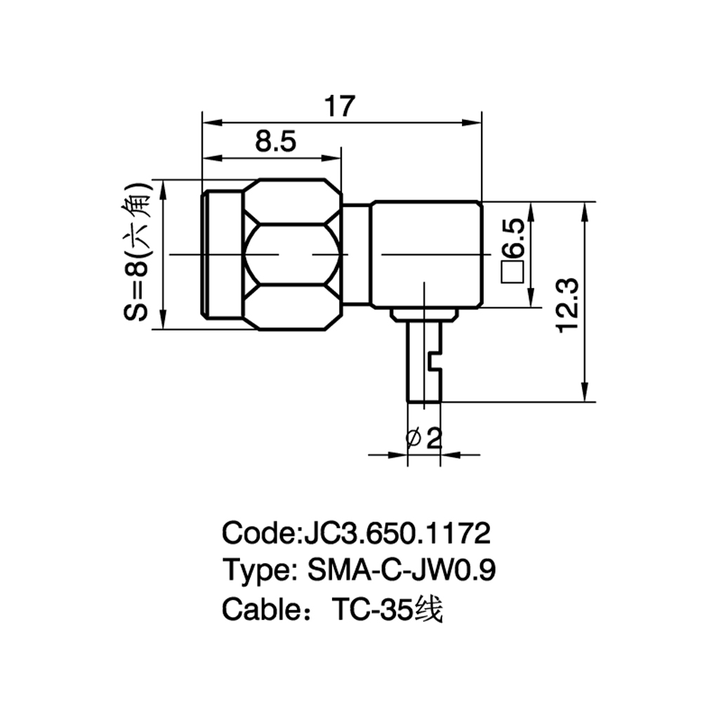 JC3.650.1172  SMA-C-JW0.9