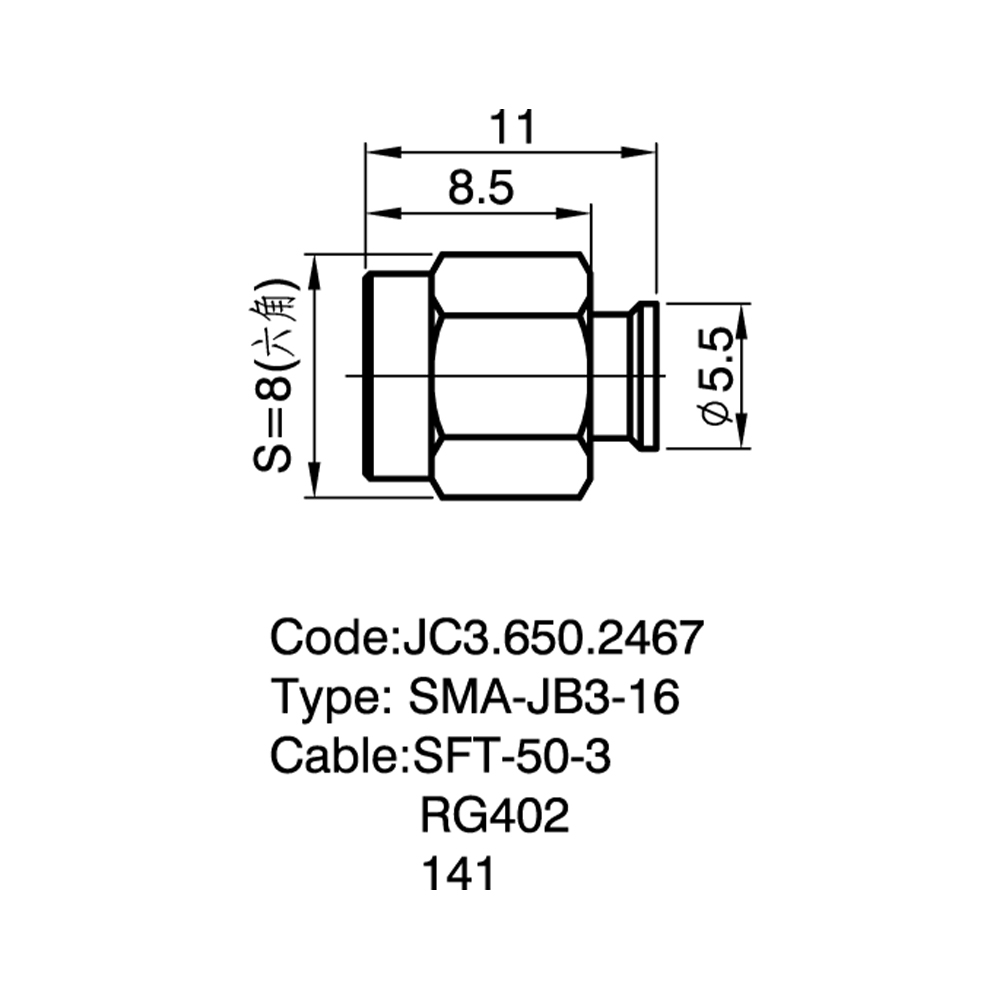 JC3.650.2467  SMA-JB3-16