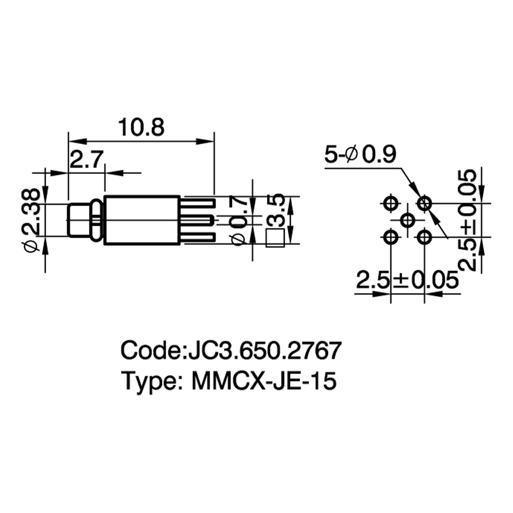 JC3.650.2767  MMCX-JE-15