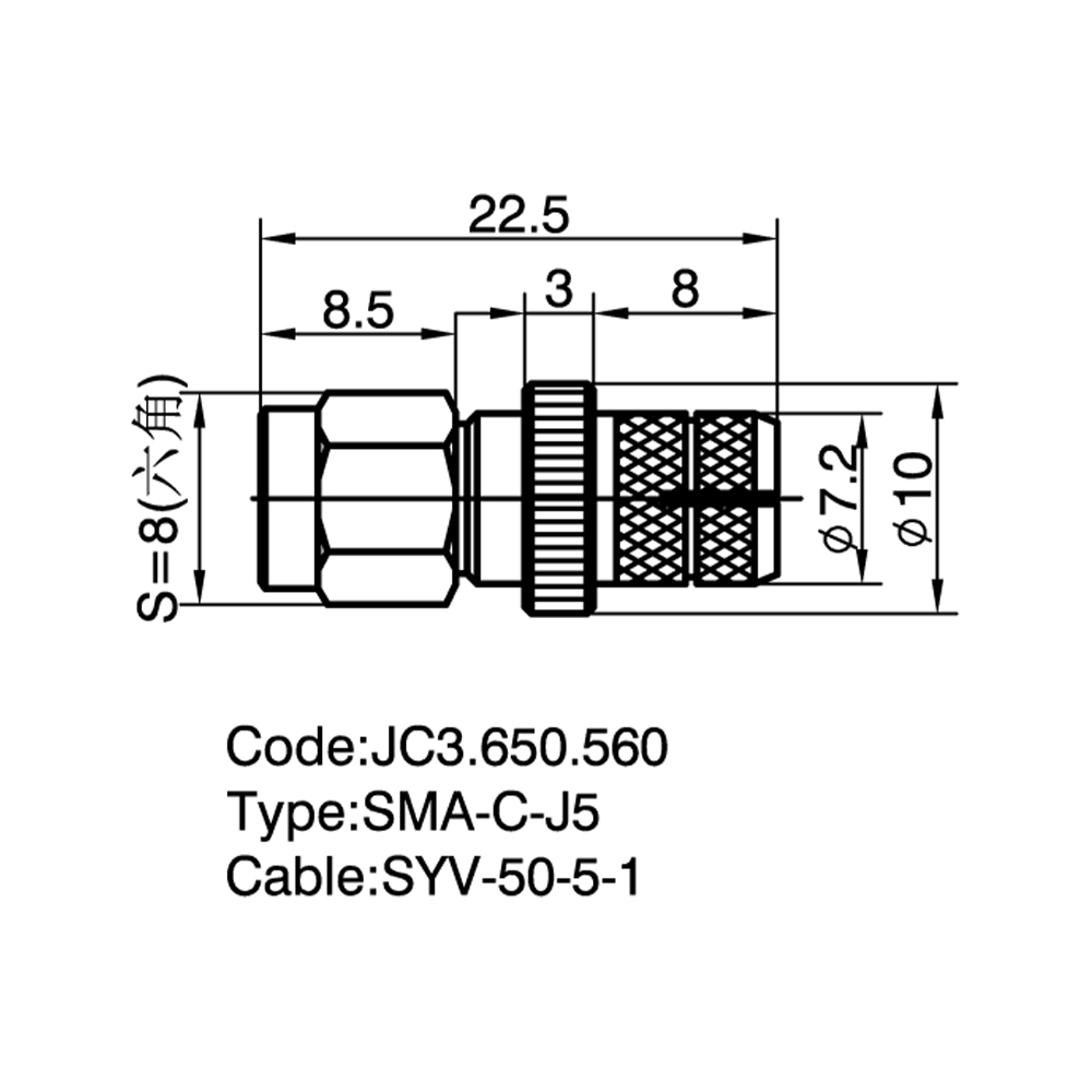 JC3.650.560  SMA-C-J5