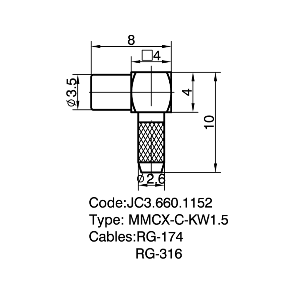 JC3.660.1152  MMCX-C-KW1.5