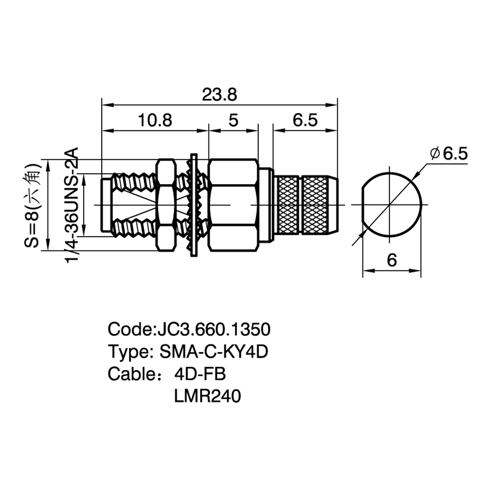 JC3.660.1350  SMA-C-KY4D