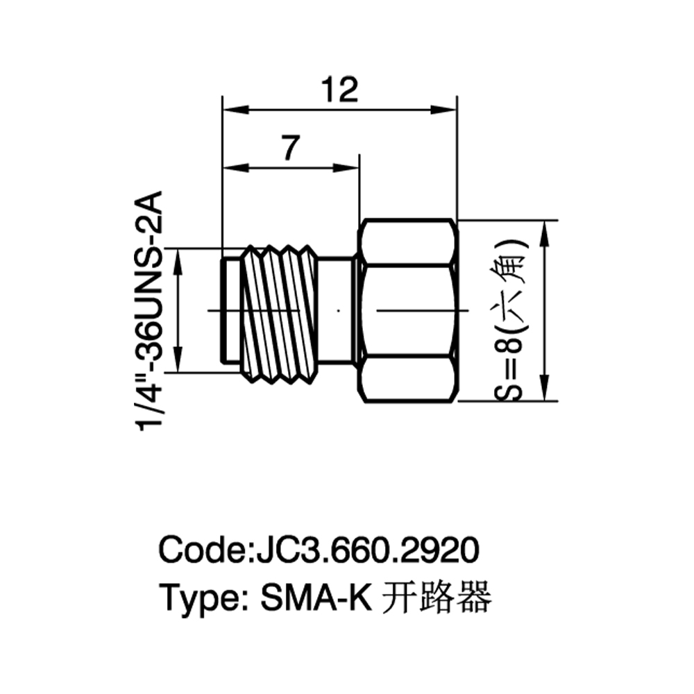 JC3.660.2920  SMA-K Isolator