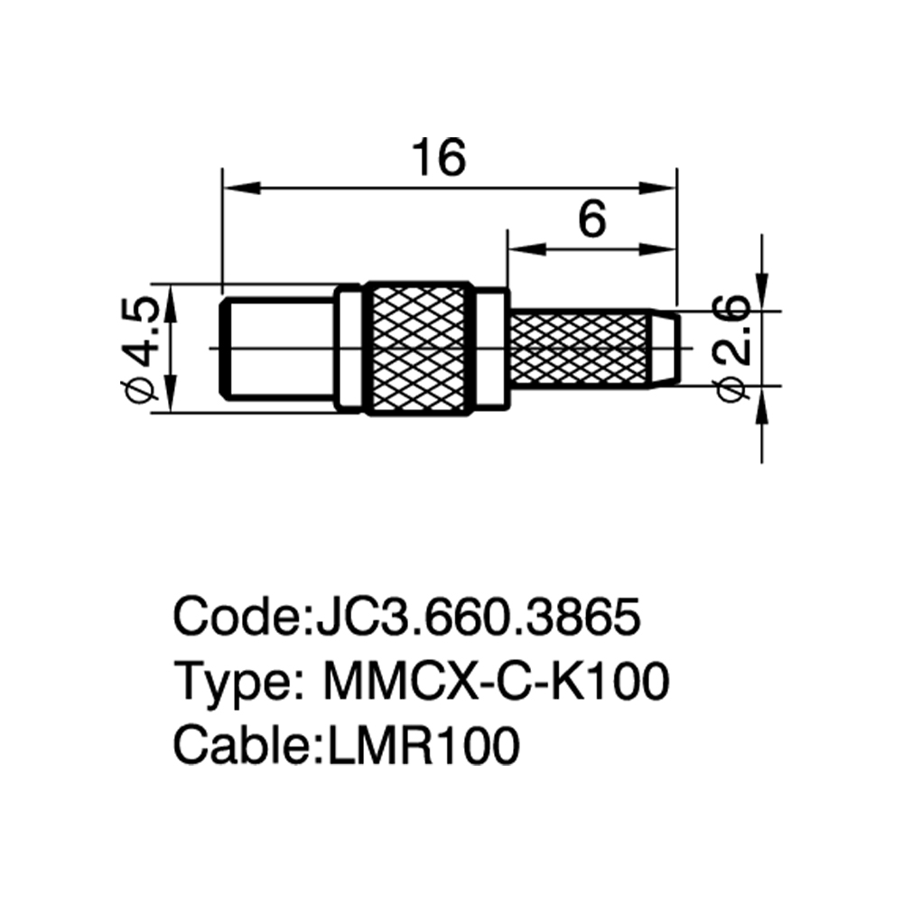 JC3.660.3865  MMCX-C-K100