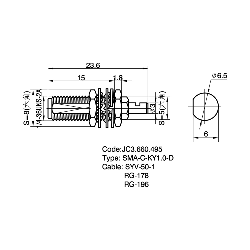 JC3.660.495  SMA-C-KY1.0-D