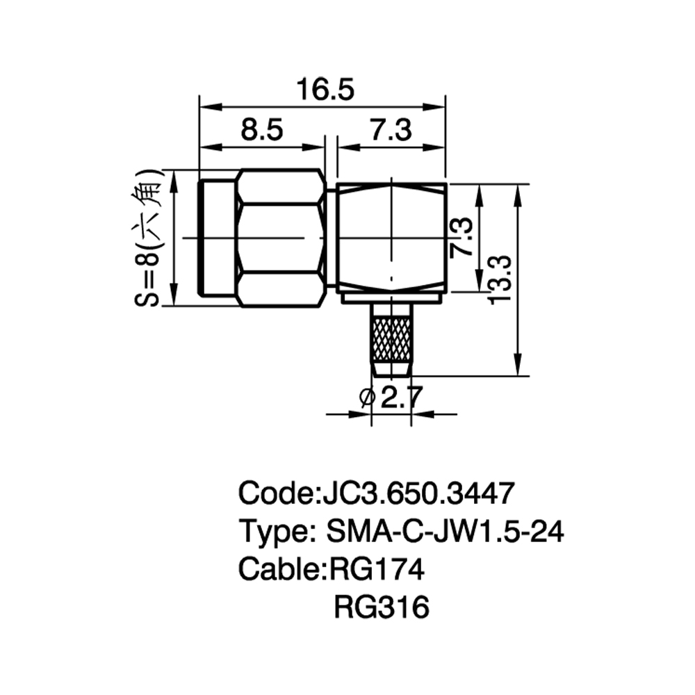 JC3.650.3447  SMA-C-JW1.5-24