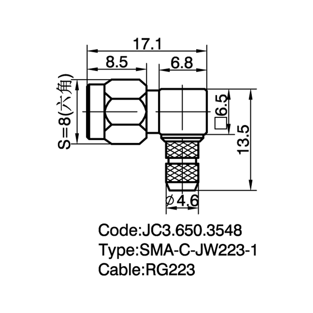 JC3.650.3548  SMA-C-JW223-1