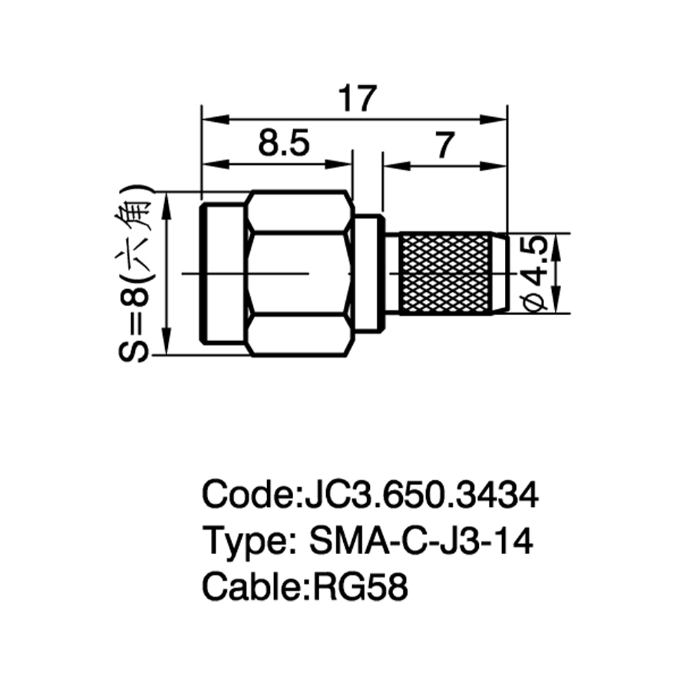 JC3.650.3434  SMA-C-J3.14