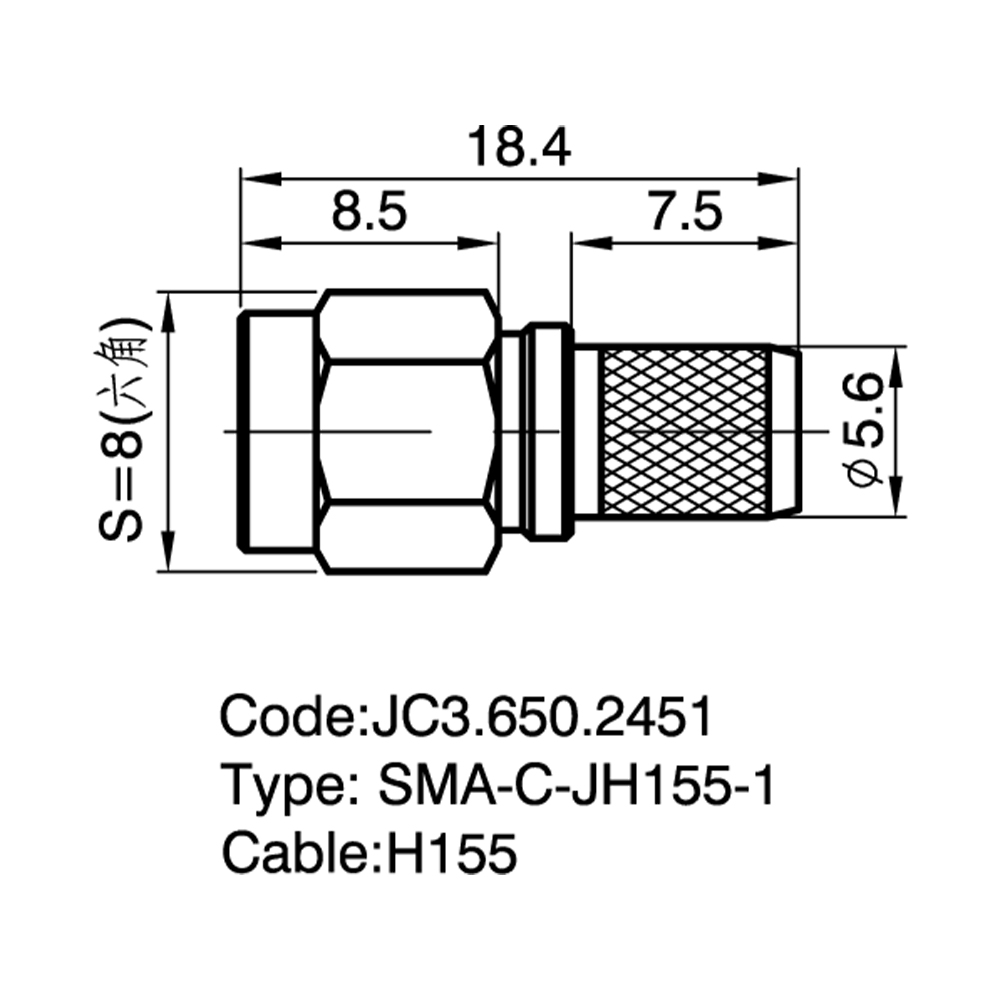 JC3.650.2451  SMA-C-JH155-1