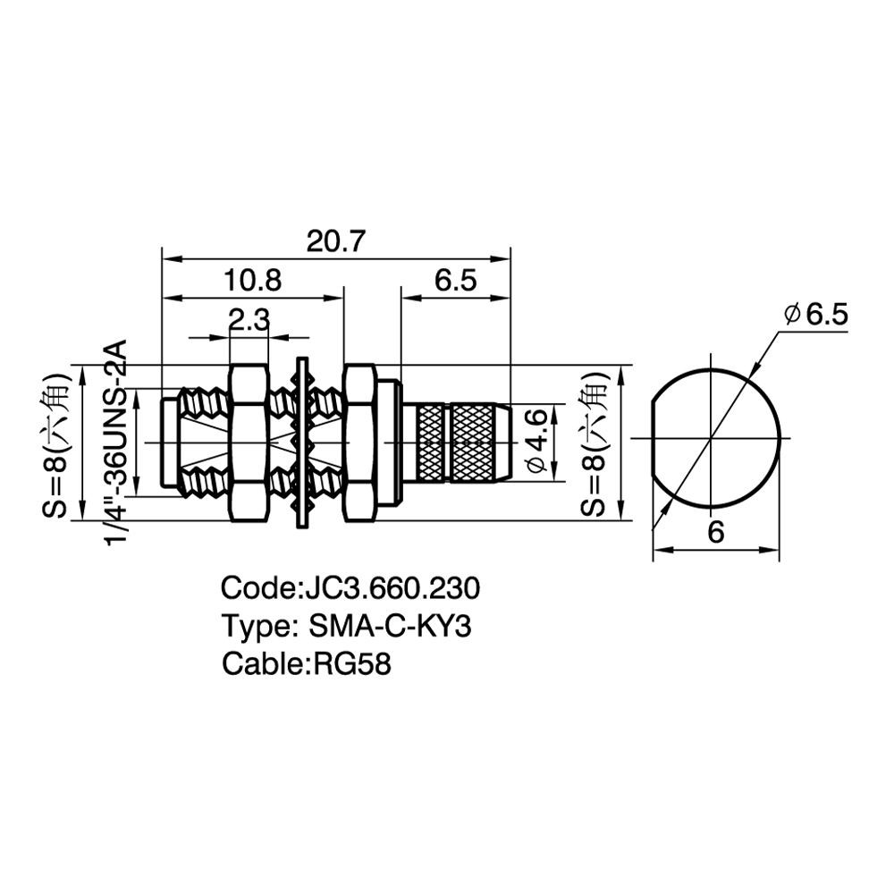 JC3.660.230  SMA-C-KY3