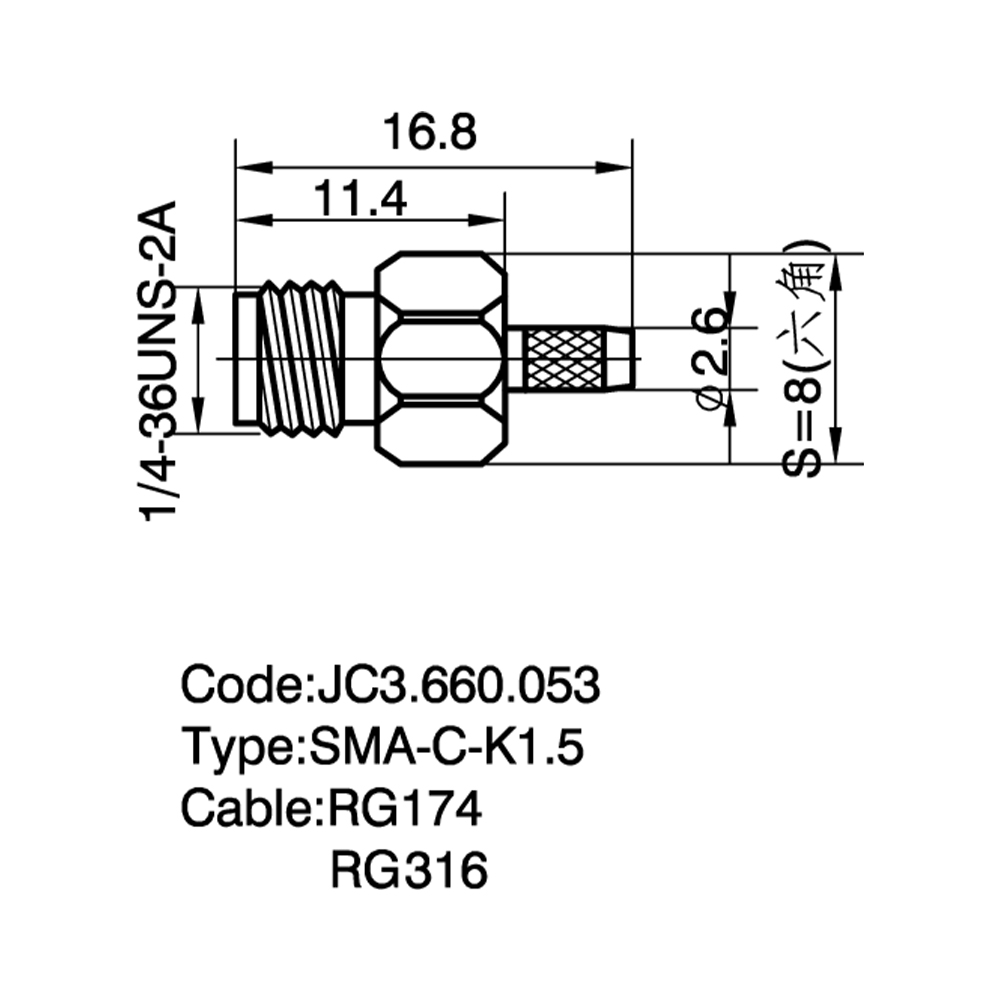 JC3.660.053  SMA-C-K1.5