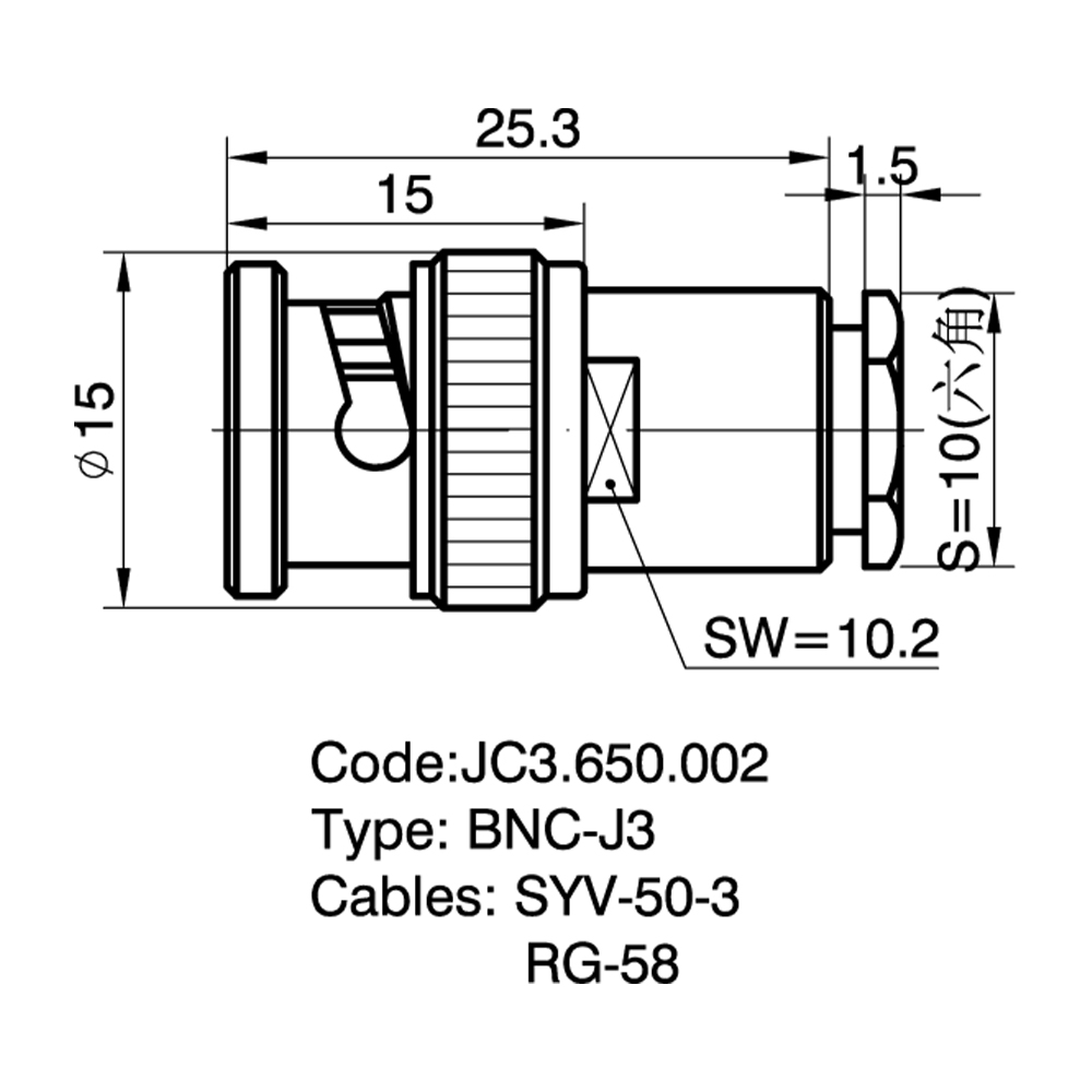 JC3.650.002  BNC-J3