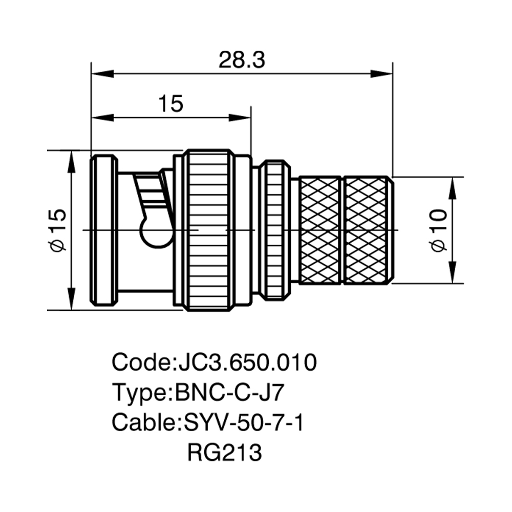 JC3.650.010  BNC-C-J7