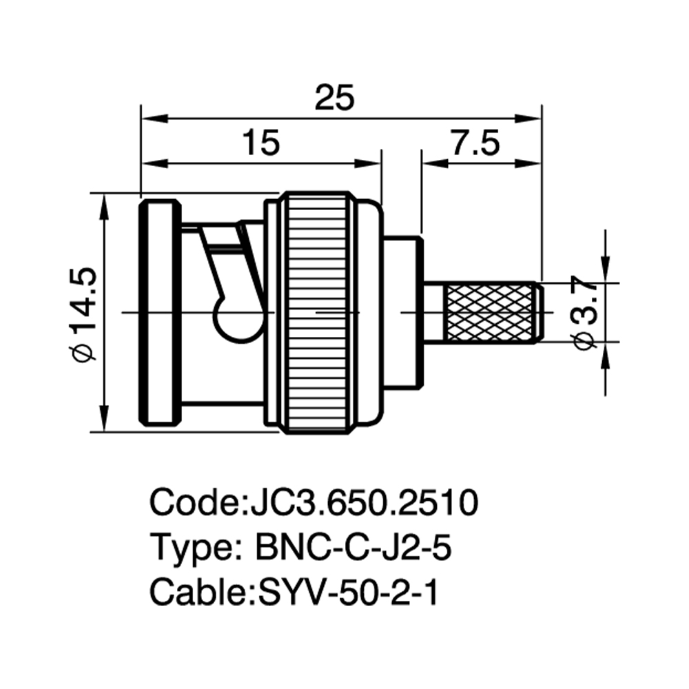 JC3.650.2510  BNC-C-J2-5