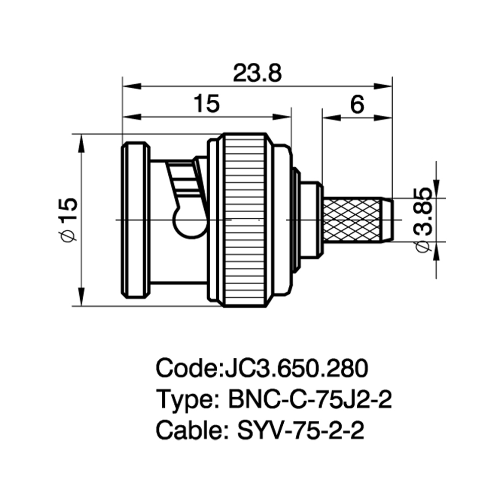 JC3.650.280  BNC-C-75J2-2