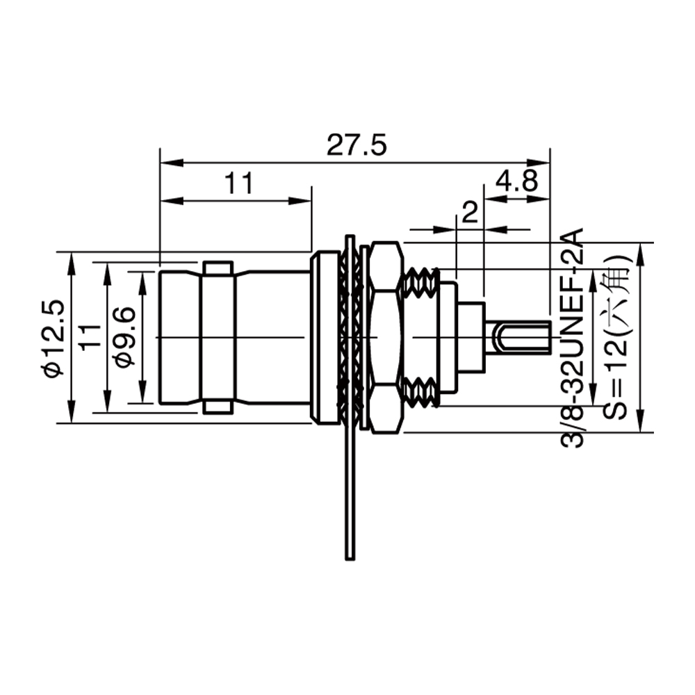 660.420-1  BNC-KY Imperial-size pin
