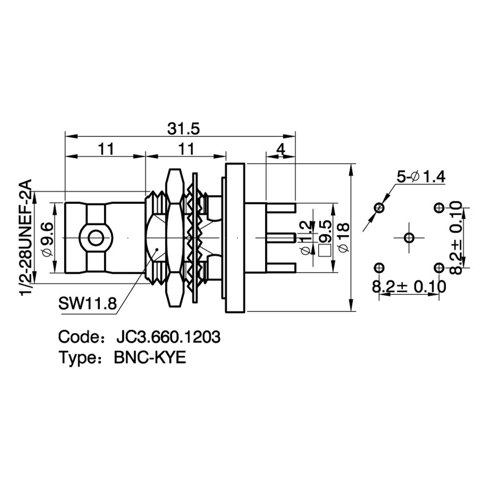 JC3.660.1203  BNC-KYE