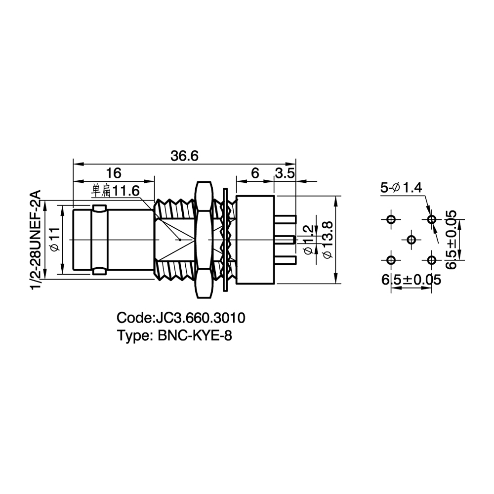 JC3.660.3010  BNC-KYE-8