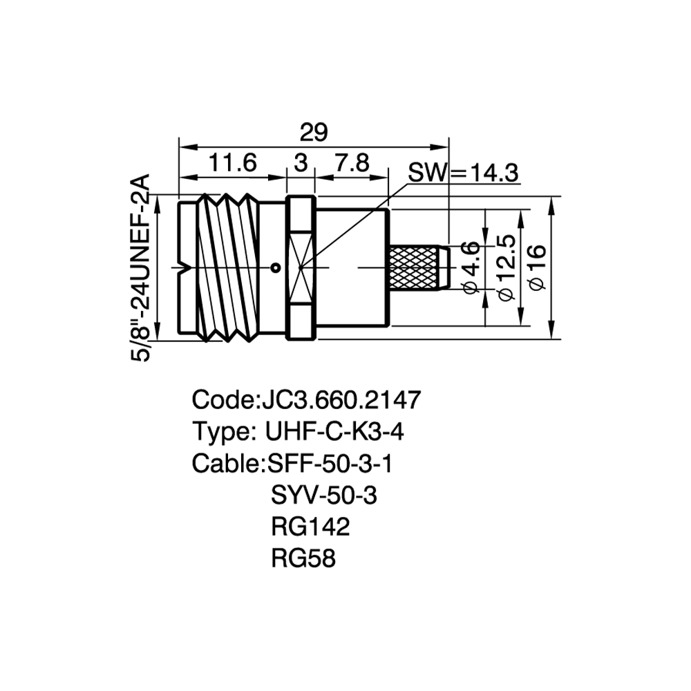 JC3.660.2147  UHF-C-K3-4