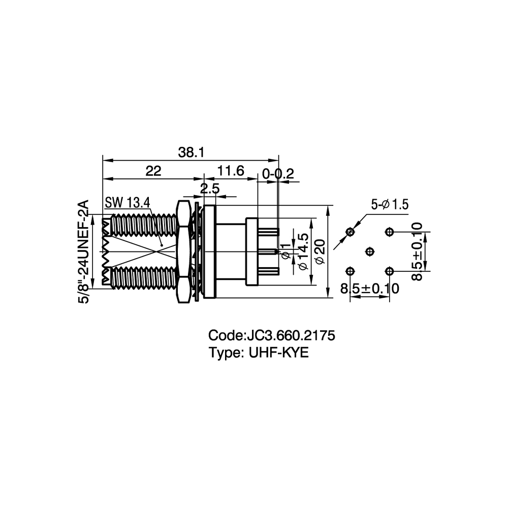 JC3.660.2175  UHF-KYE