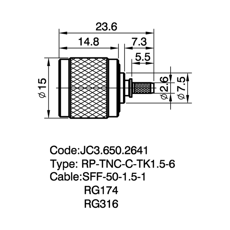 JC3.650.2641 RPTNC-C-TK1.5-6
