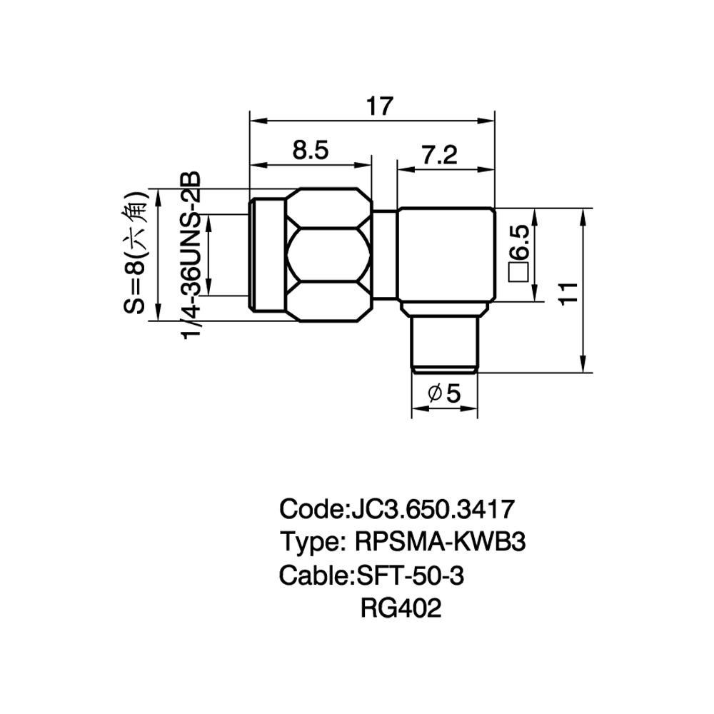 JC3.650.3417  RPSMA-KWB3
