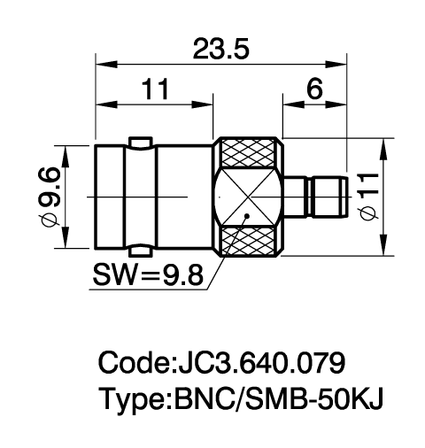 JC3.640.079  BNC-SMB-KJ