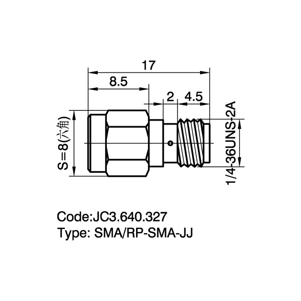 JC3.640.327  SMA-RPSMA-JJ