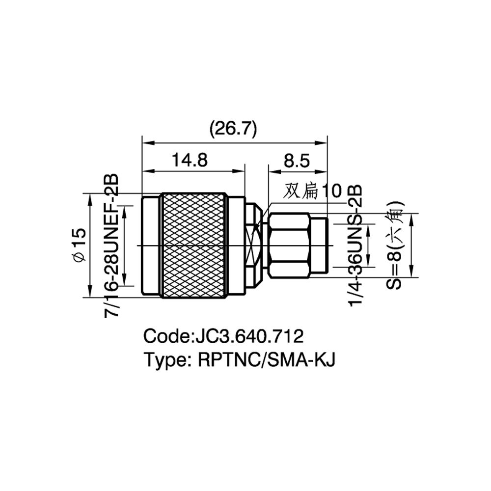 JC3.640.712  RPTNC-SMA-KJ
