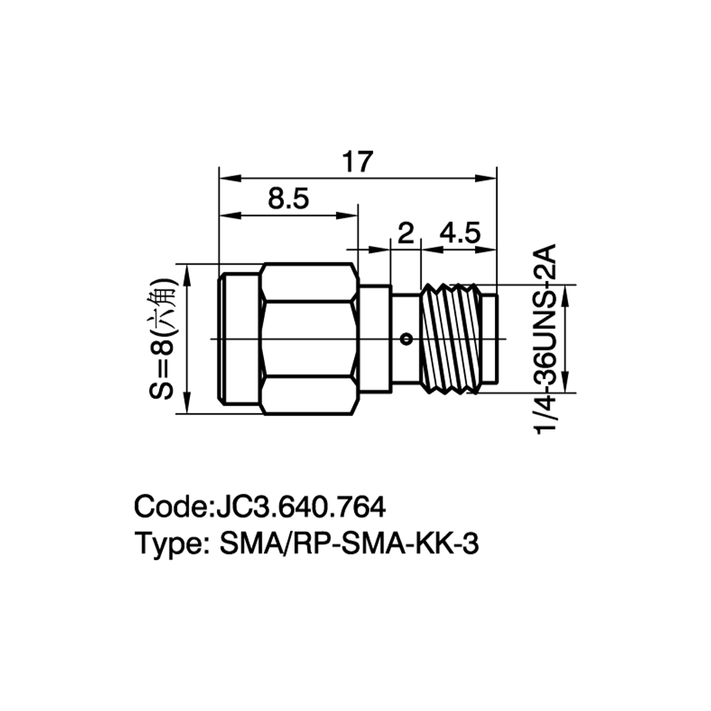 JC3.640.764  SMA-RPSMA-KK-3